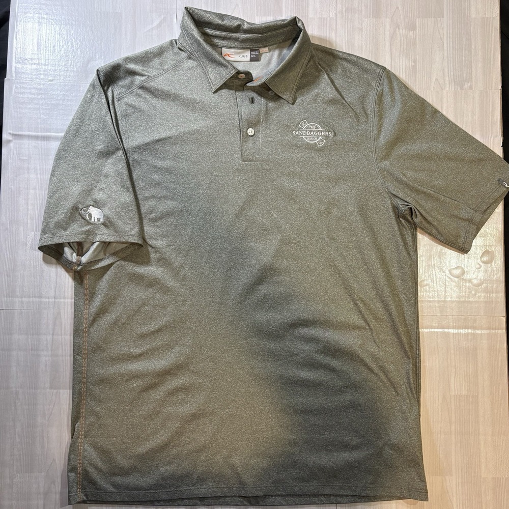 KJUS Polo Shirt Men's Size L (52) Golf Short Sleeve Gray